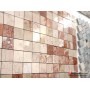 5x5 Kırmızı Damarlı Krem Renkli Mermer Tezgah Arası -DT1413